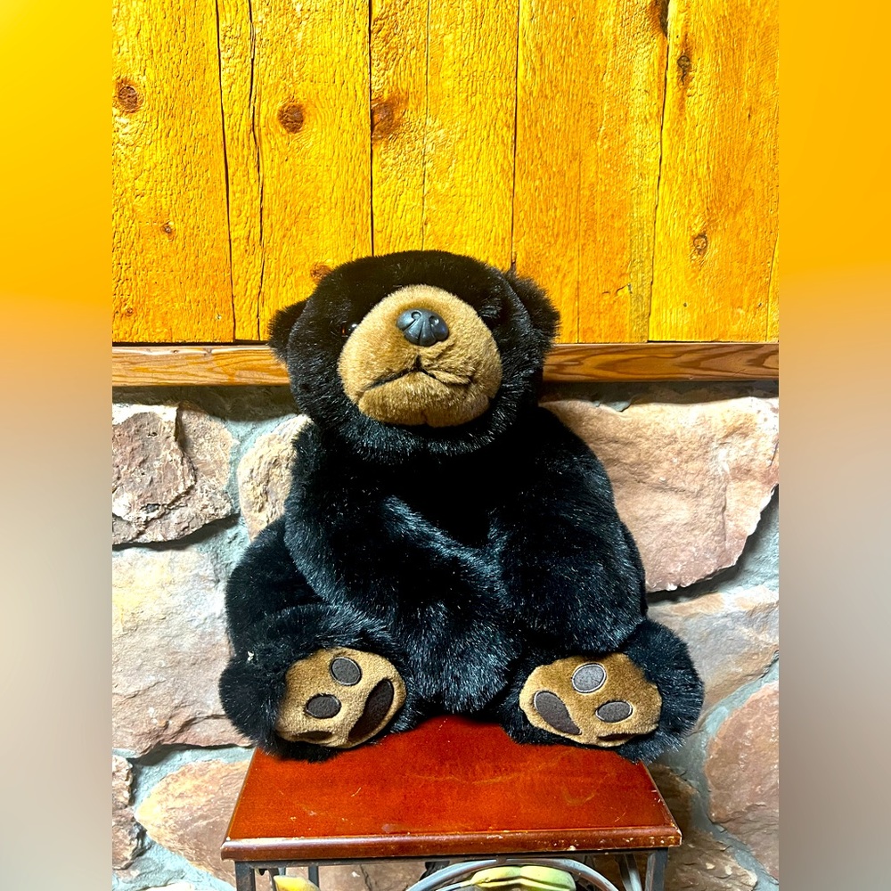 TY Classic Black Bear Plush XL 26”